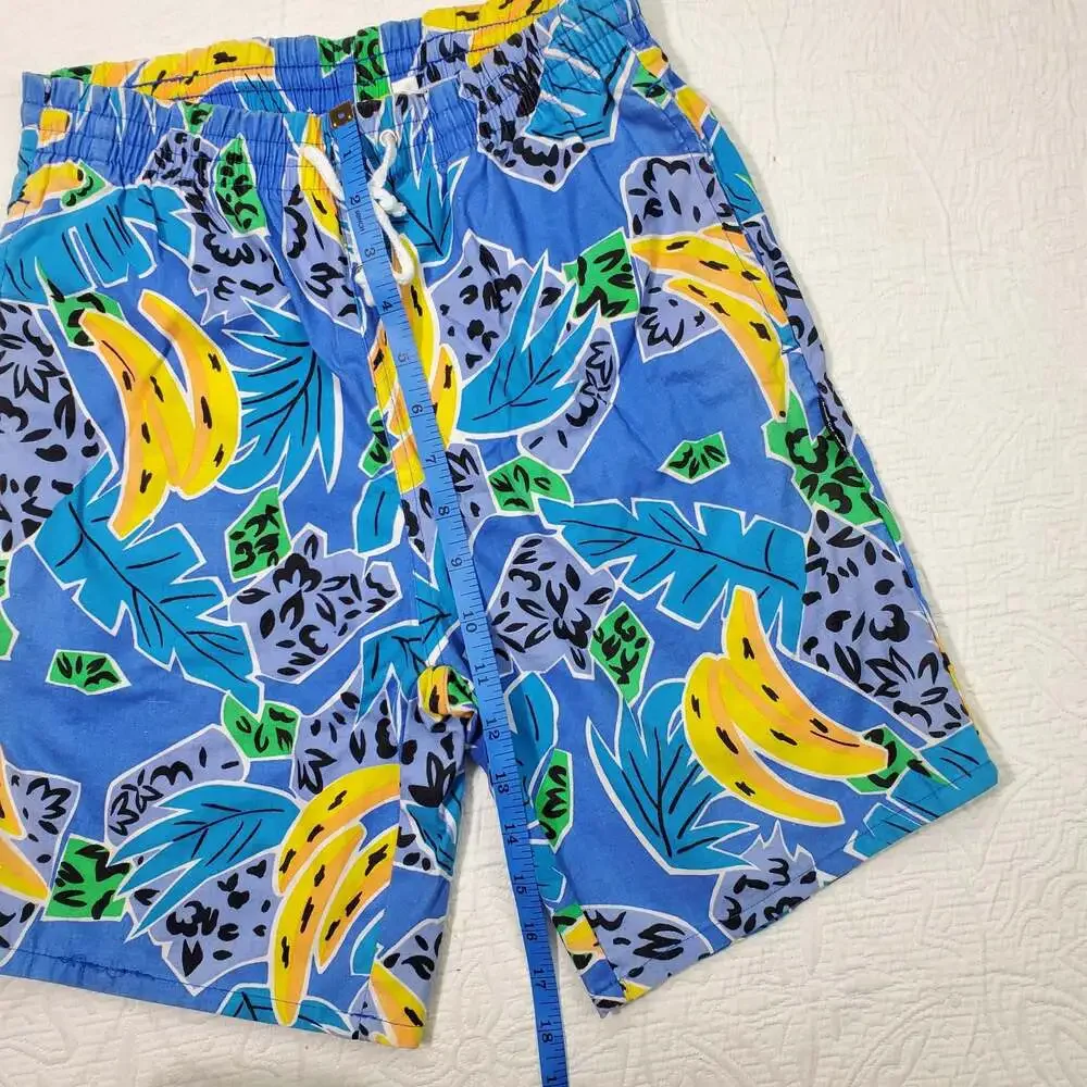 Vintage fun beach print shorts small